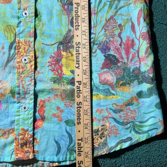 TIZZIE Ocean-Themed Button-Up Shirt - Picture 12 of 12